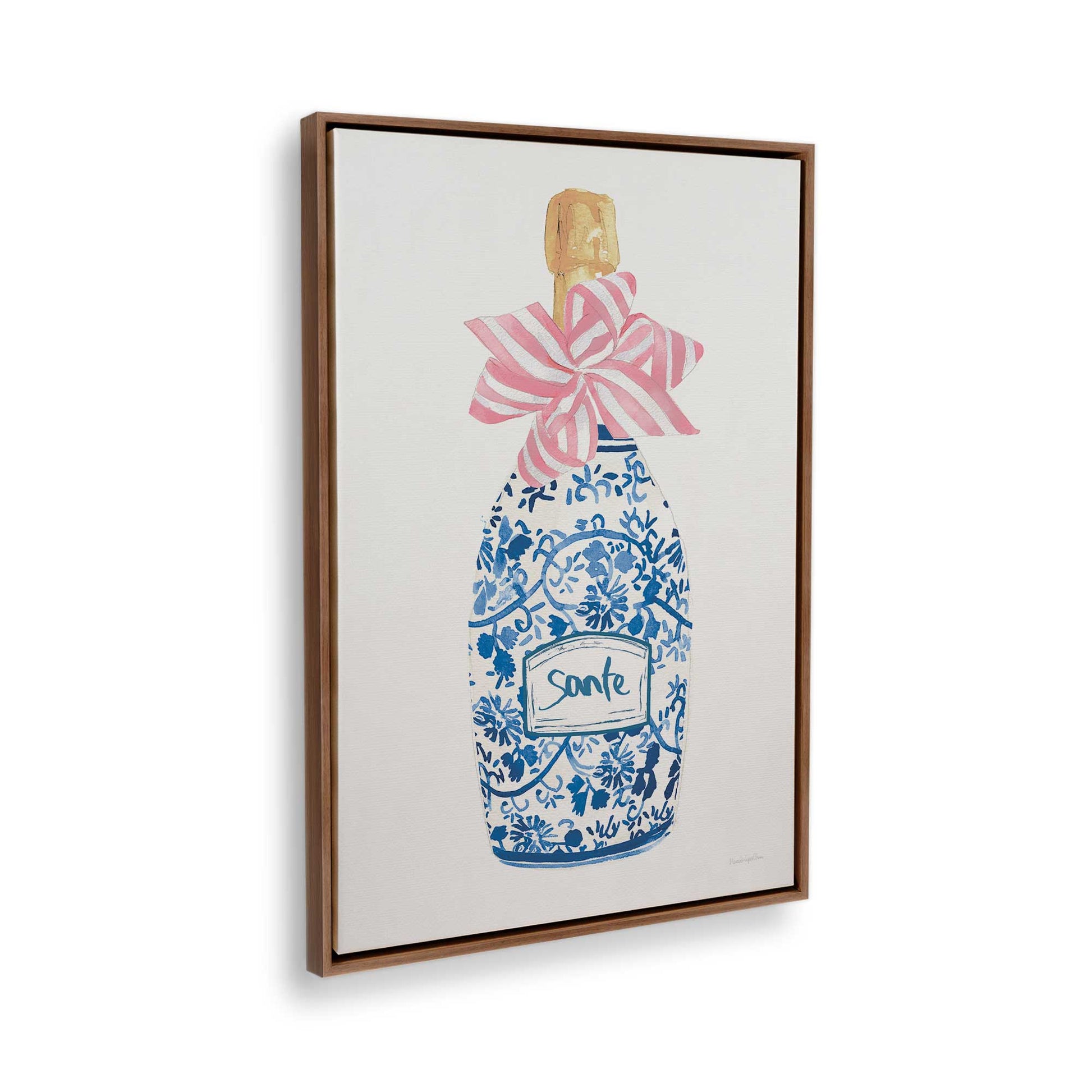 [Color:Walnut], Picture of the corner of the art