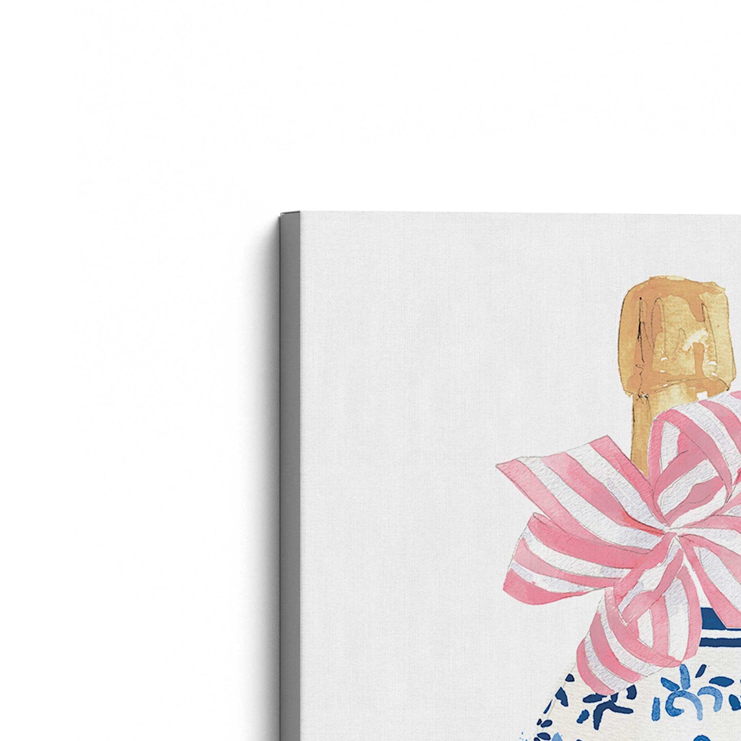 [Color:Stretched Canvas], Picture of the corner of the art