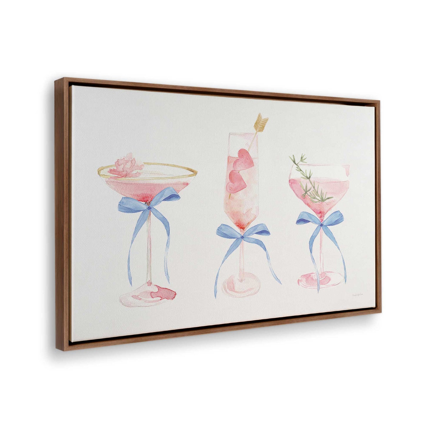 [Color:Walnut], Picture of the corner of the art