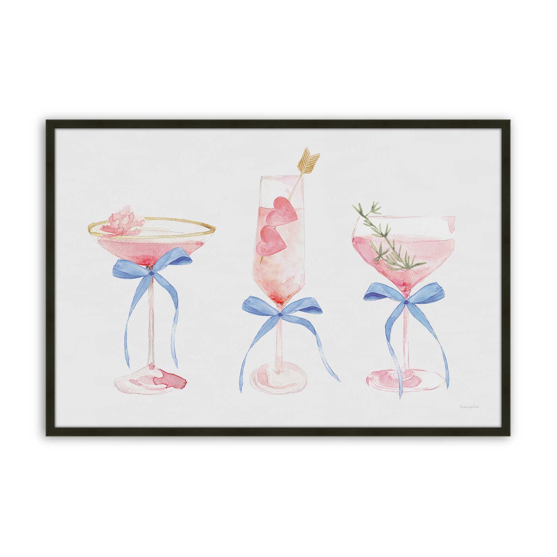 [Color:Satin Black], Picture of art in a Satin Black frame