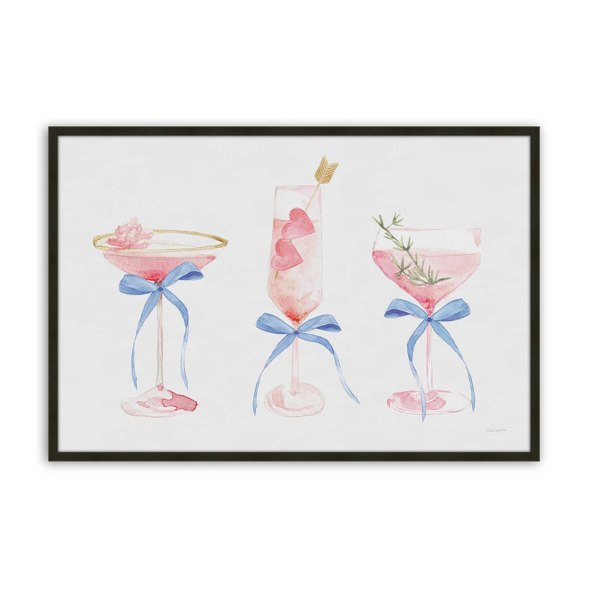 [Color:Satin Black], Picture of art in a Satin Black frame
