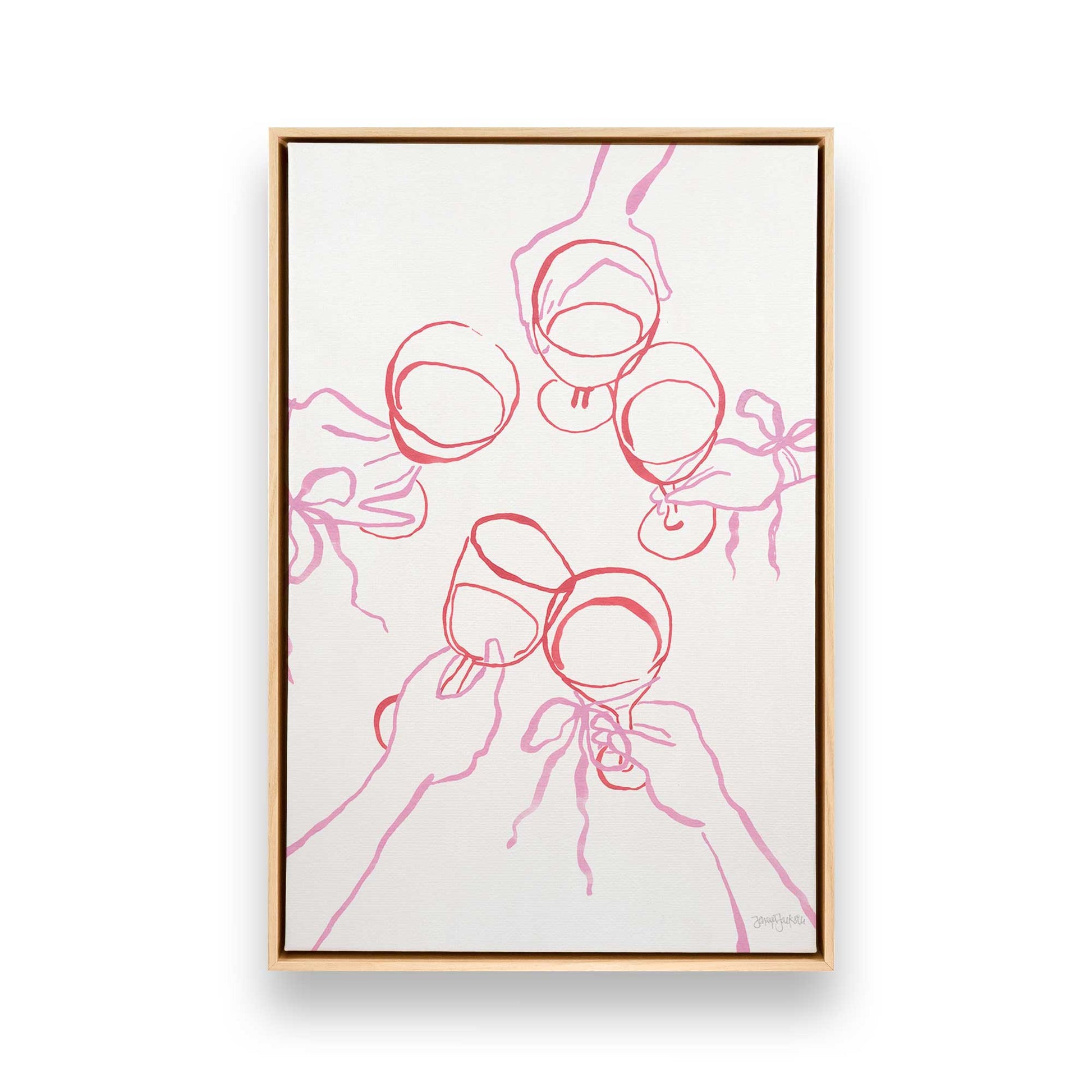 [Color:American Maple], Picture of art in a American Maple frame