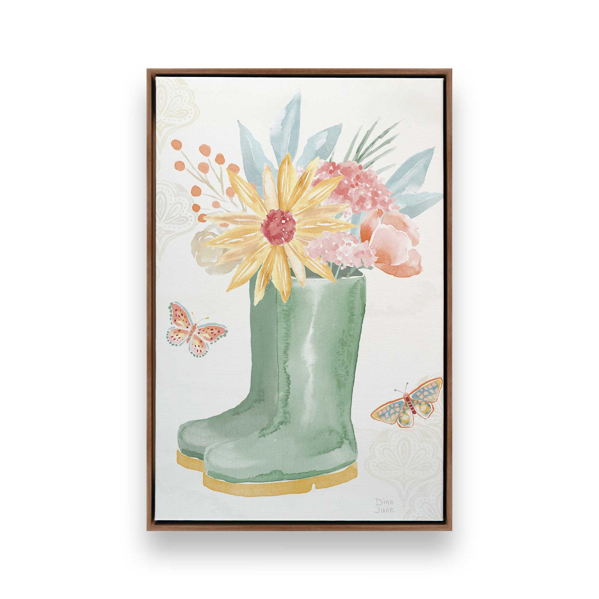 [Color:Walnut], Picture of art in a Walnut frame