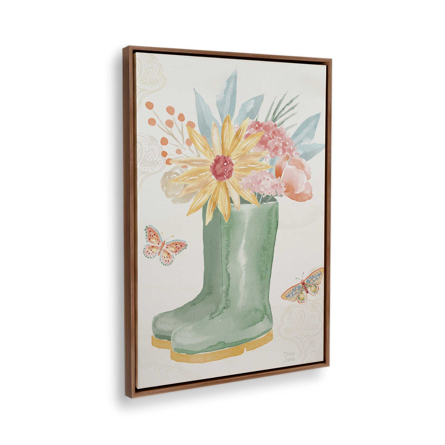 [Color:Walnut], Picture of the corner of the art