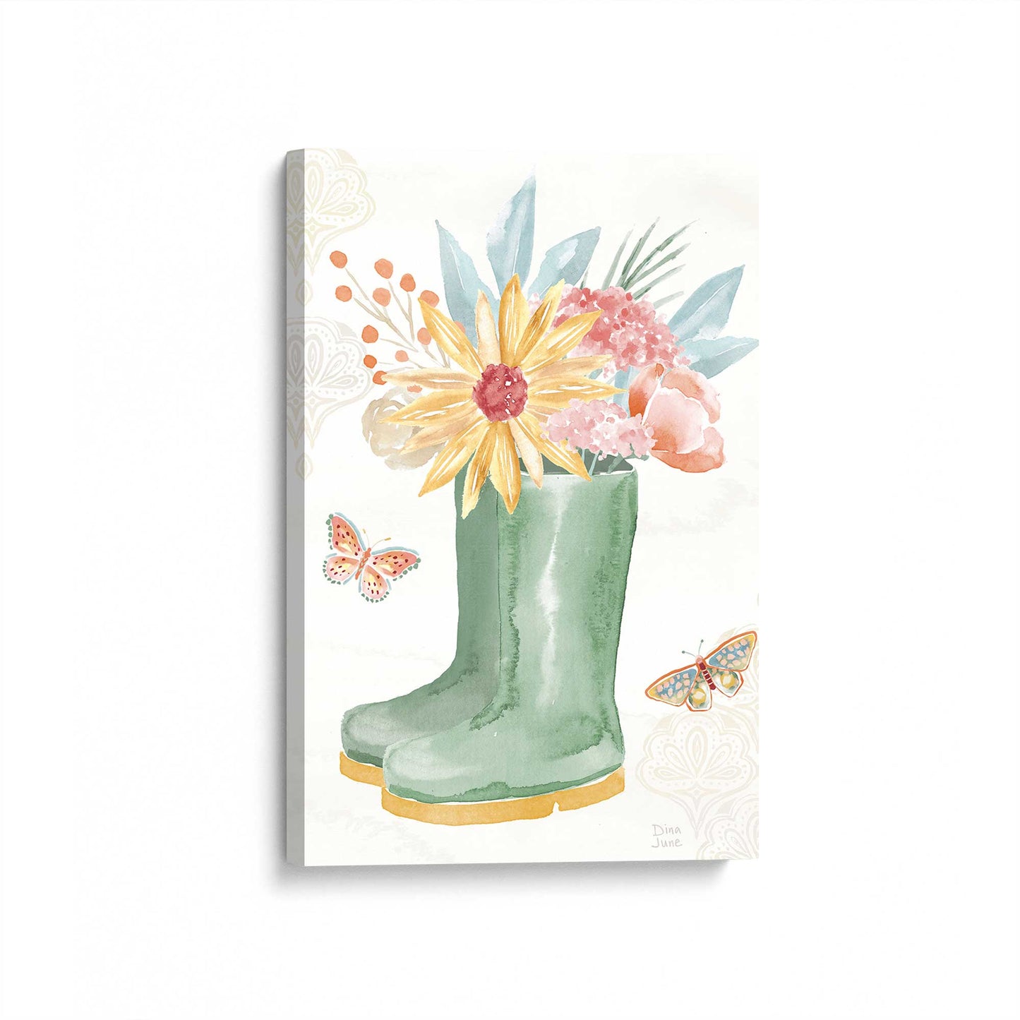 [Color:Stretched Canvas], Picture of art at an angle