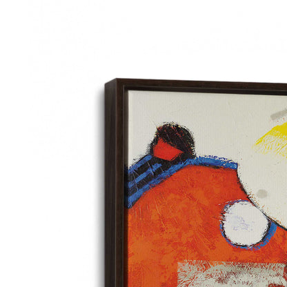 [Color:Espresso], Picture of art in a Espresso frame at an angle