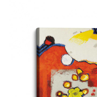 [Color:Stretched Canvas], Picture of the corner of the art