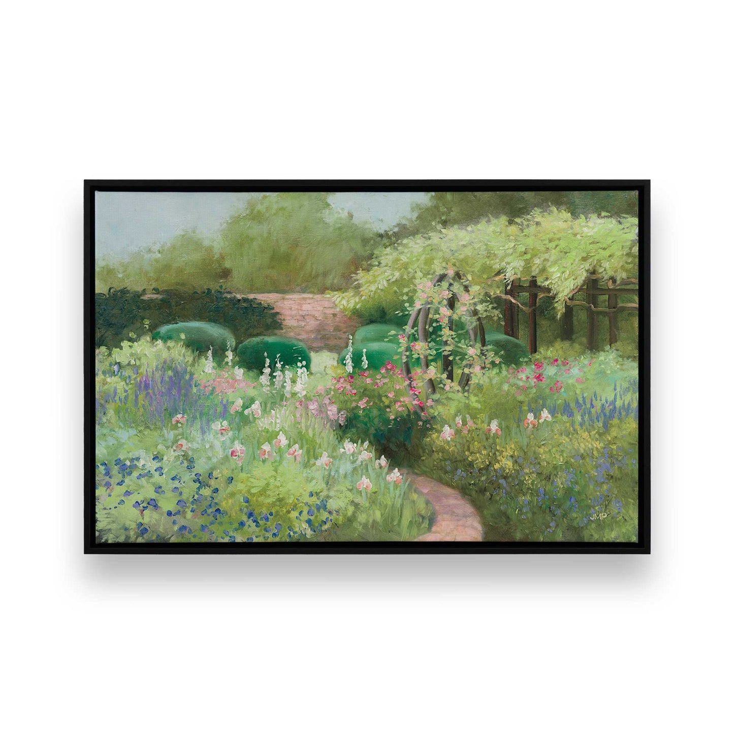 [Color:Satin Black], Picture of art in a Satin Black frame