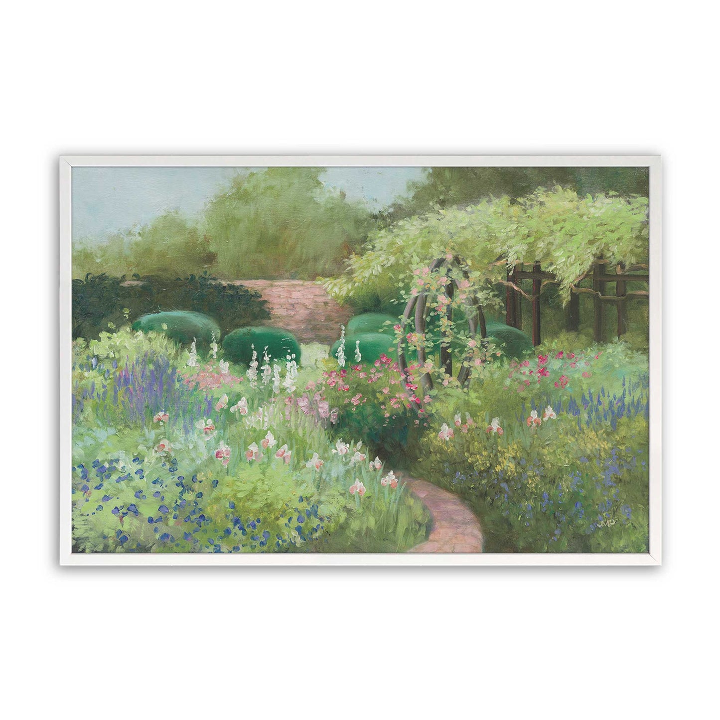 [Color:Opaque White], Picture of art in a Opaque White frame