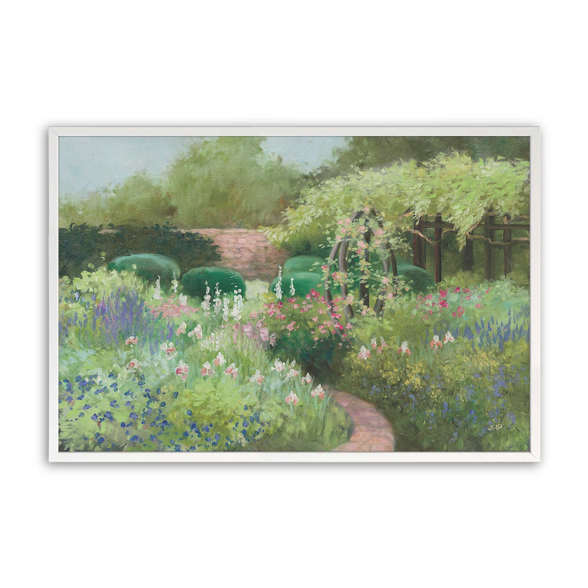 [Color:Opaque White], Picture of art in a Opaque White frame