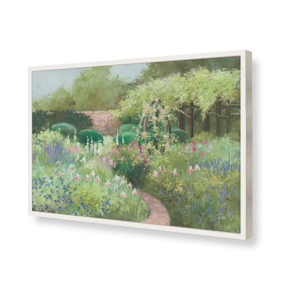[Color:Opaque White], Picture of art in a Opaque White frame of the corner
