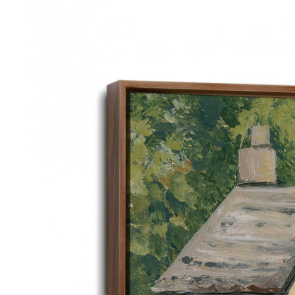[Color:Walnut], Picture of art in a Walnut frame at an angle