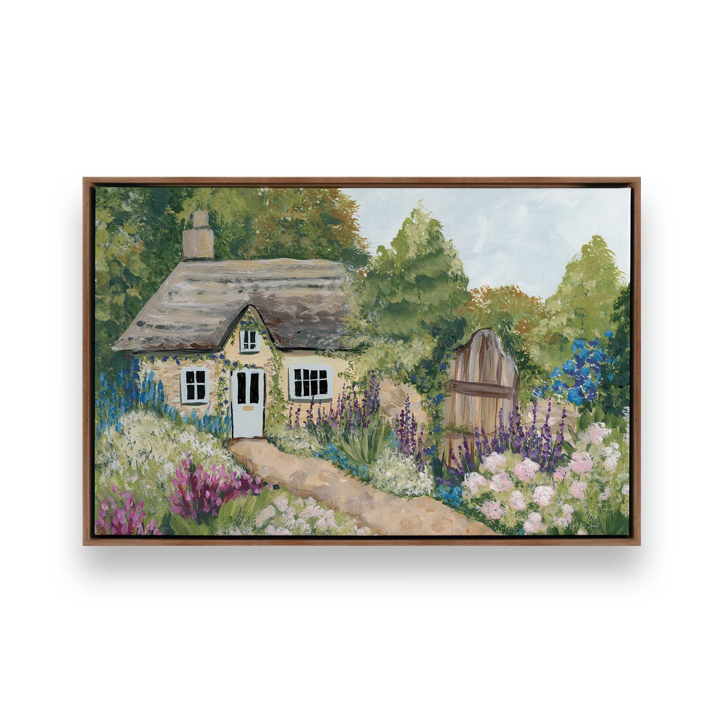 [Color:Walnut], Picture of art in a Walnut frame