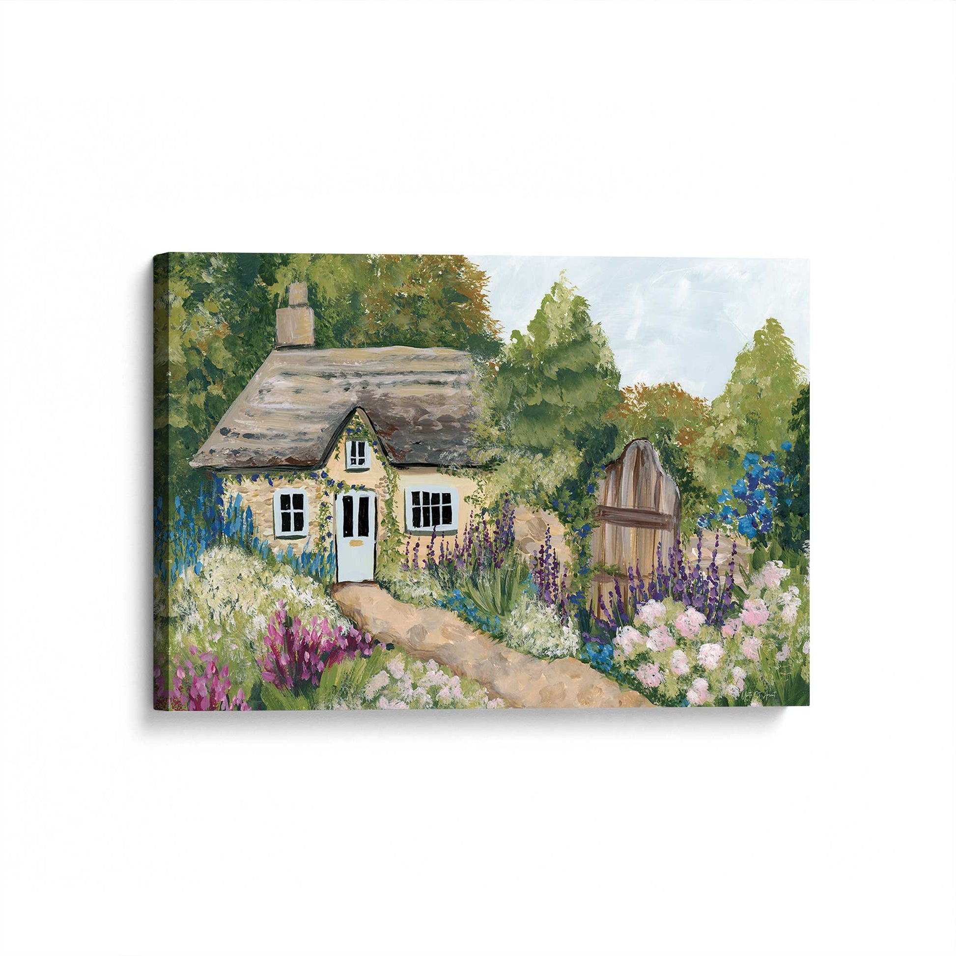 [Color:Stretched Canvas], Picture of art at an angle