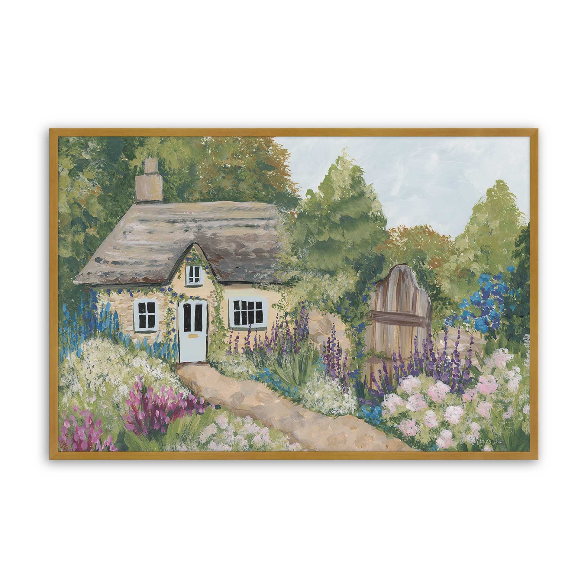 [Color:Polished Gold], Picture of art in a Polished Gold frame