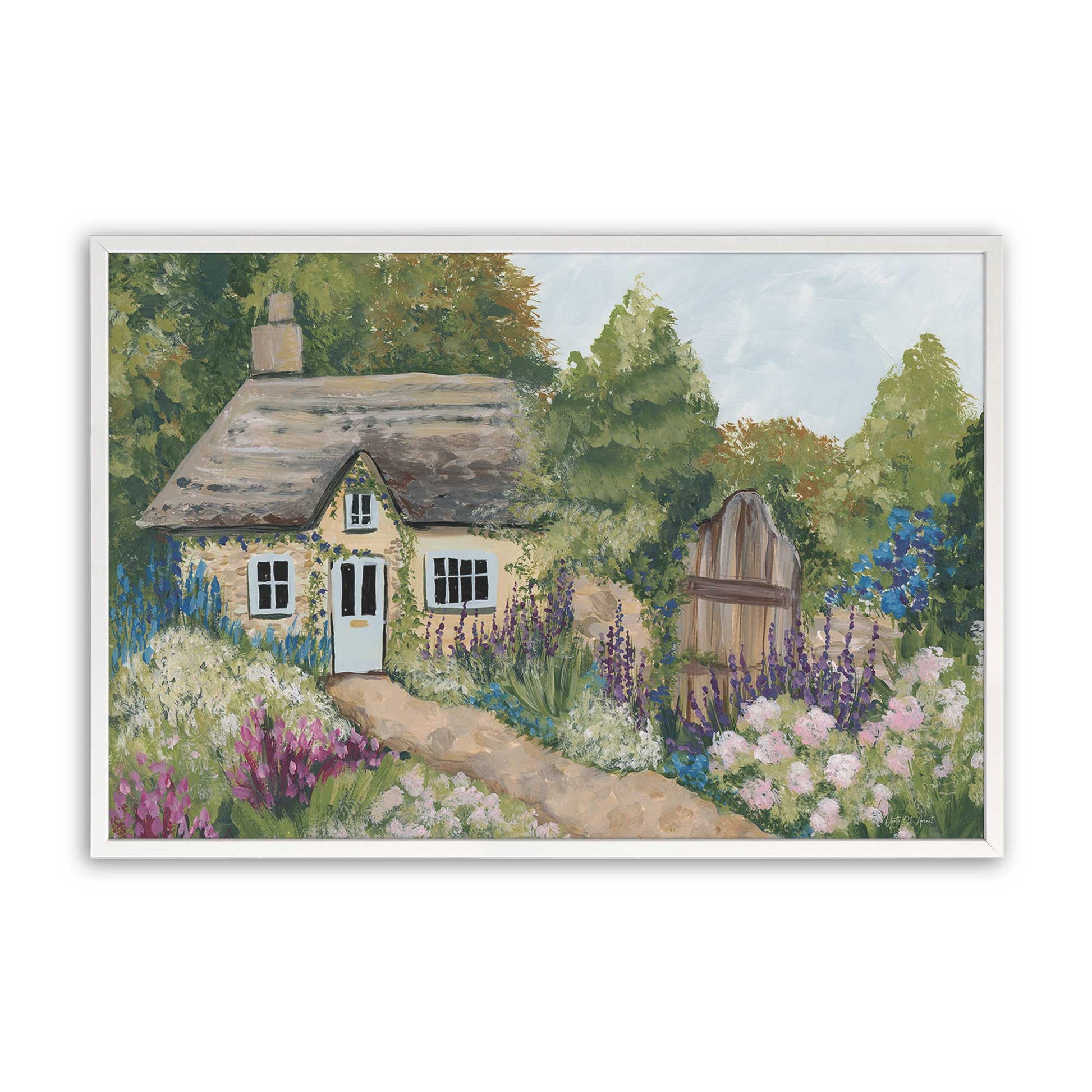 [Color:Opaque White], Picture of art in a Opaque White frame