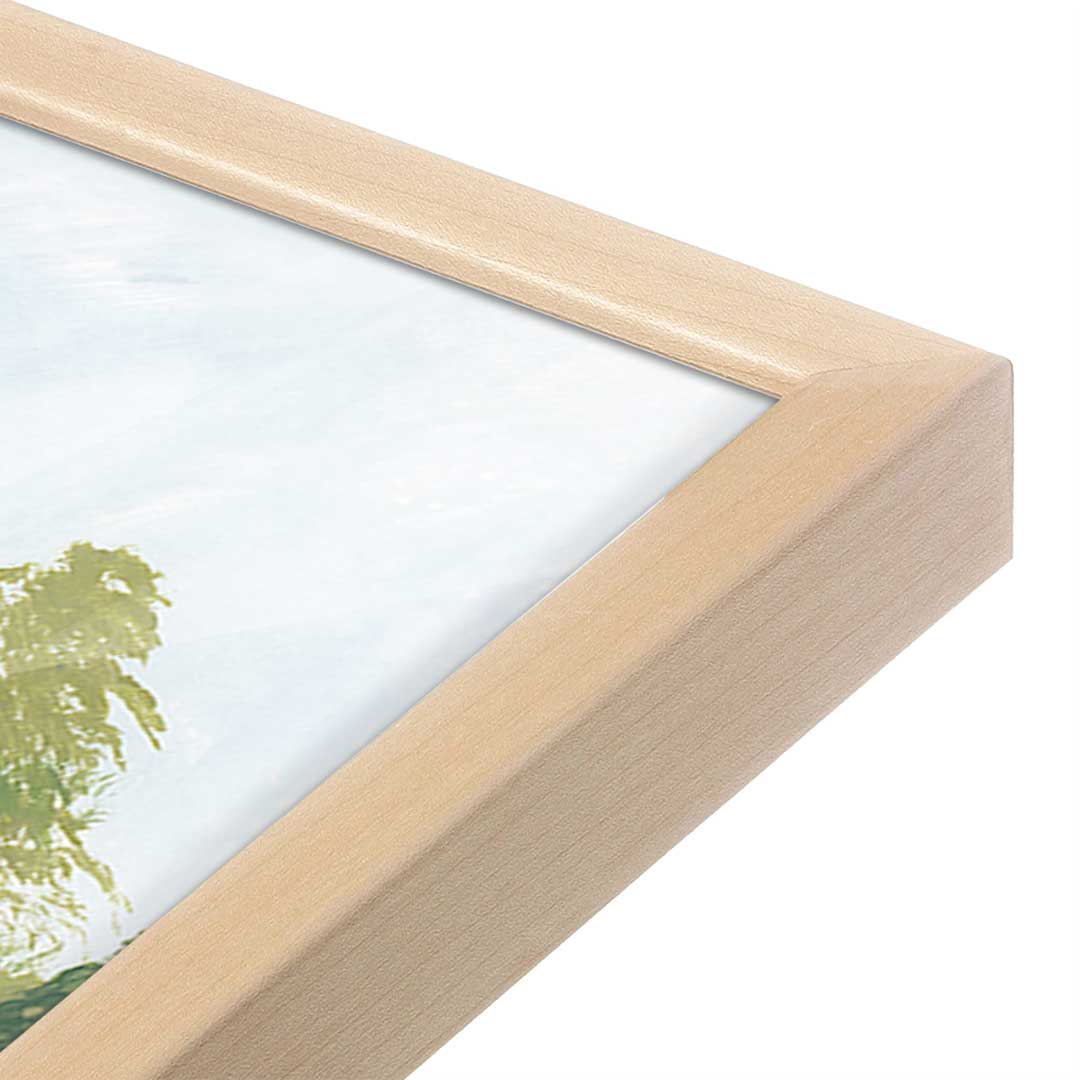 [Color:Raw Maple], Picture of art in a Raw Maple frame at an angle