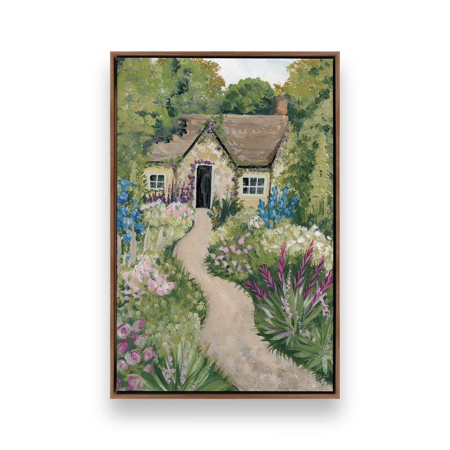 [Color:Walnut], Picture of art in a Walnut frame