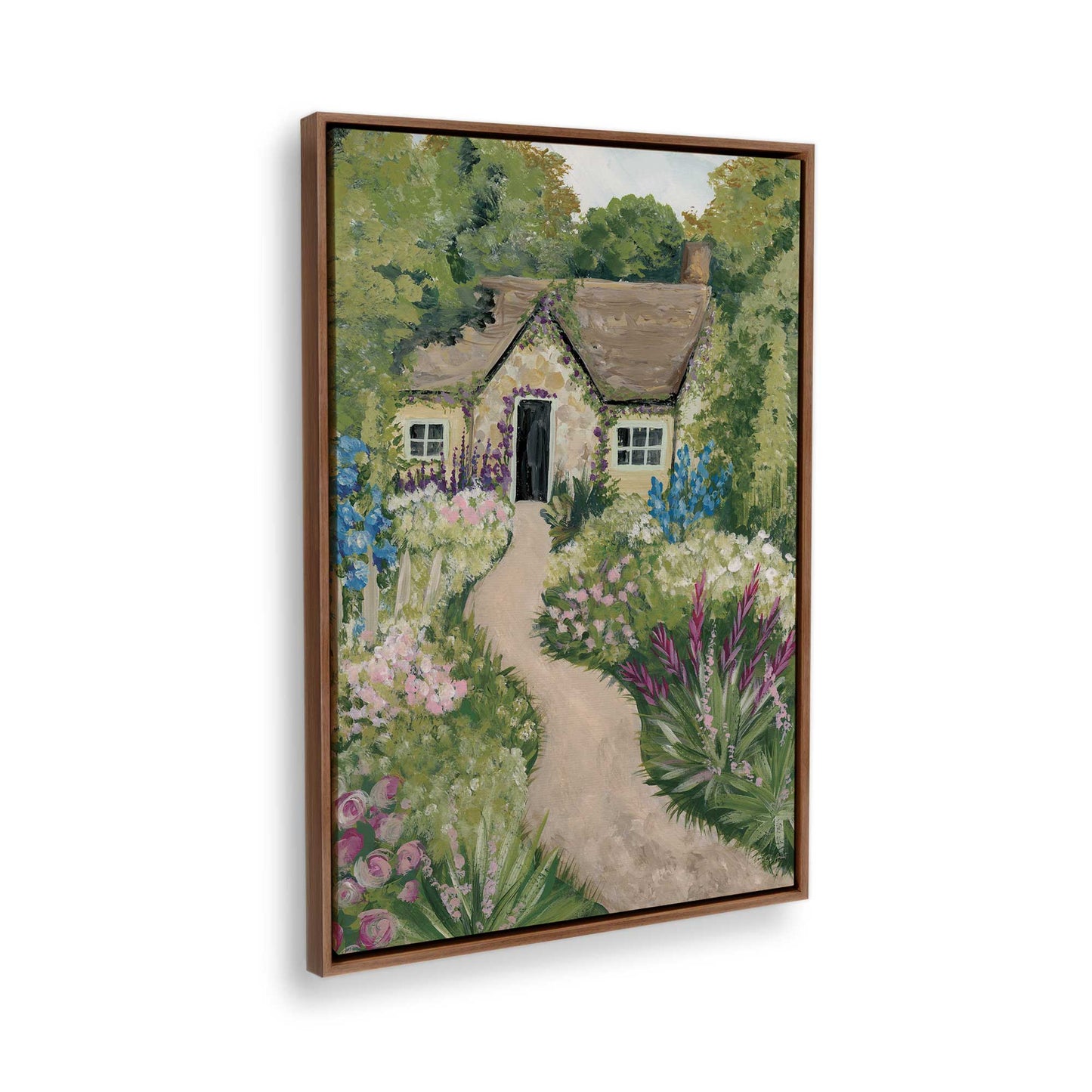 [Color:Walnut], Picture of the corner of the art