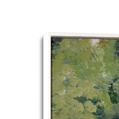 [Color:Opaque White], Picture of art in a White frame at an angle