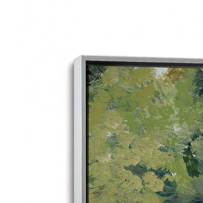 [Color:Polished Chrome], Picture of art in a Polished Chrome frame at an angle