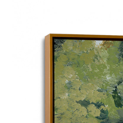 [Color:Polished Gold], Picture of art in a Polished Gold frame at an angle