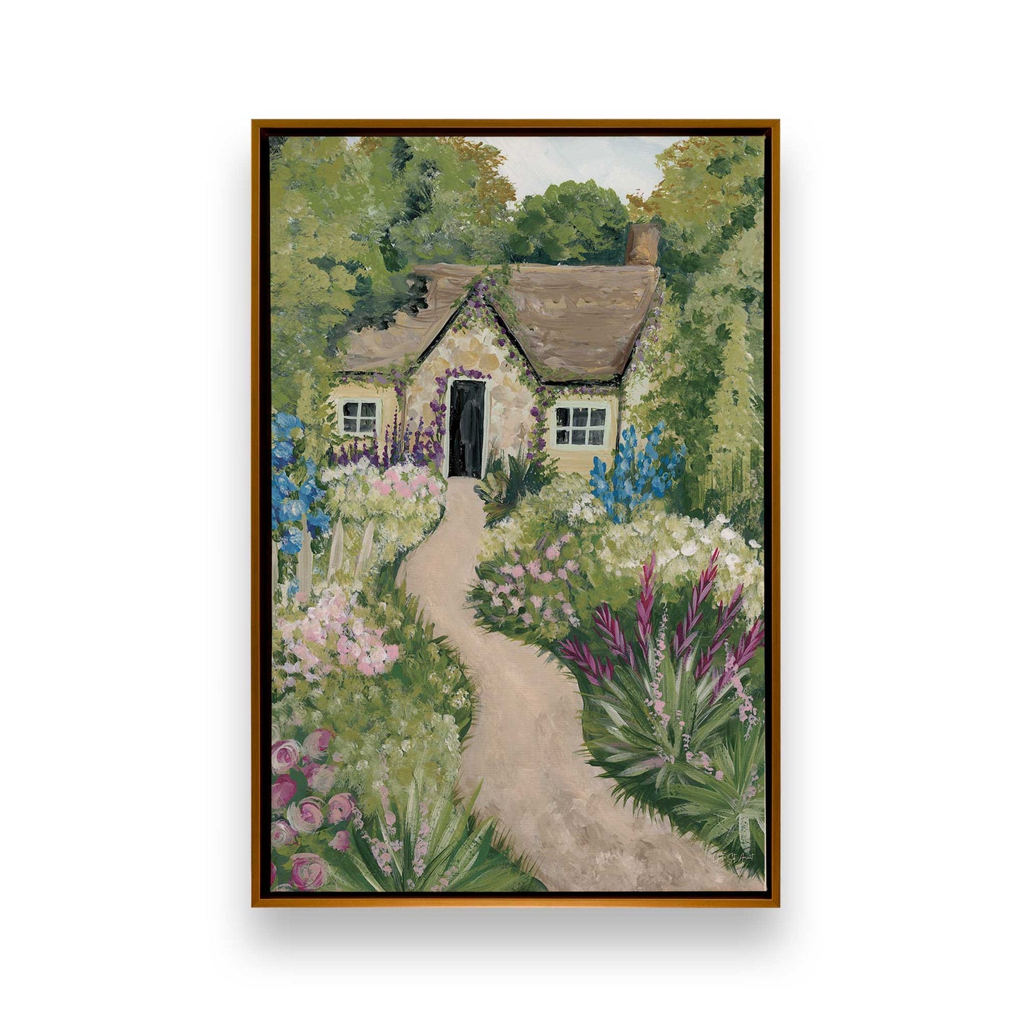 [Color:Polished Gold], Picture of art in a Polished Gold frame