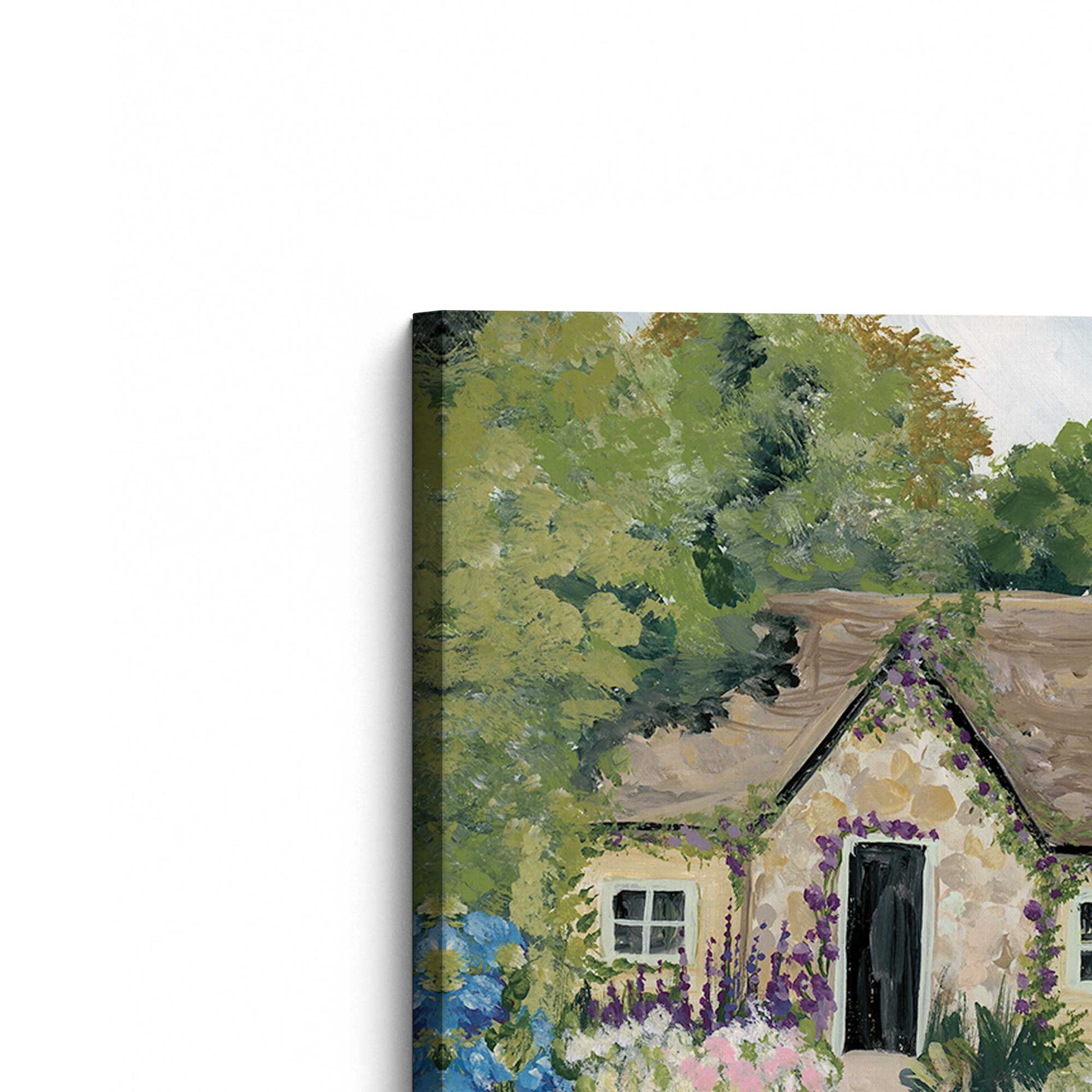 [Color:Stretched Canvas], Picture of the corner of the art