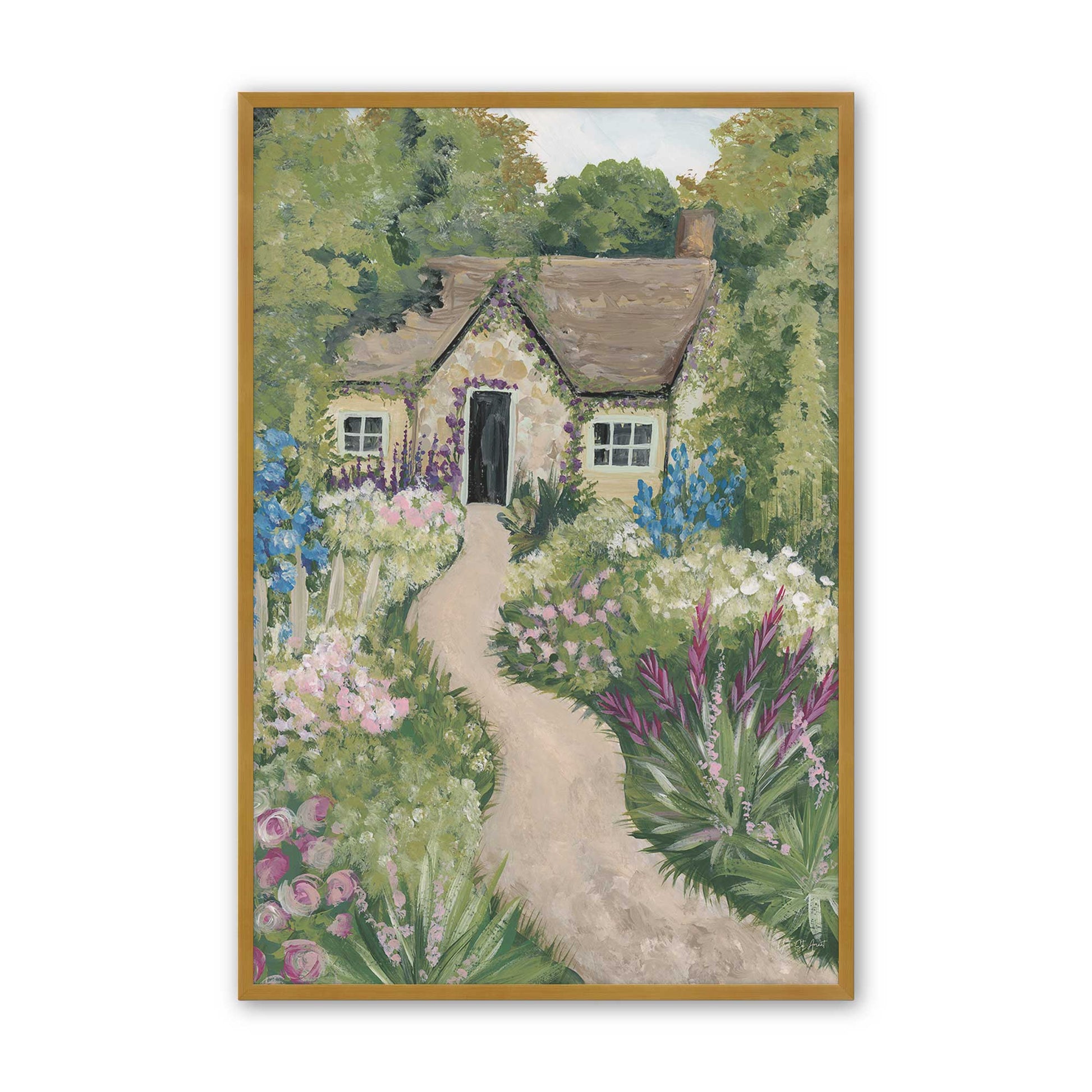 [Color:Polished Gold], Picture of art in a Polished Gold frame
