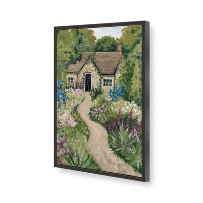 [Color:Satin Black], Picture of art in a Satin Black frame of the corner