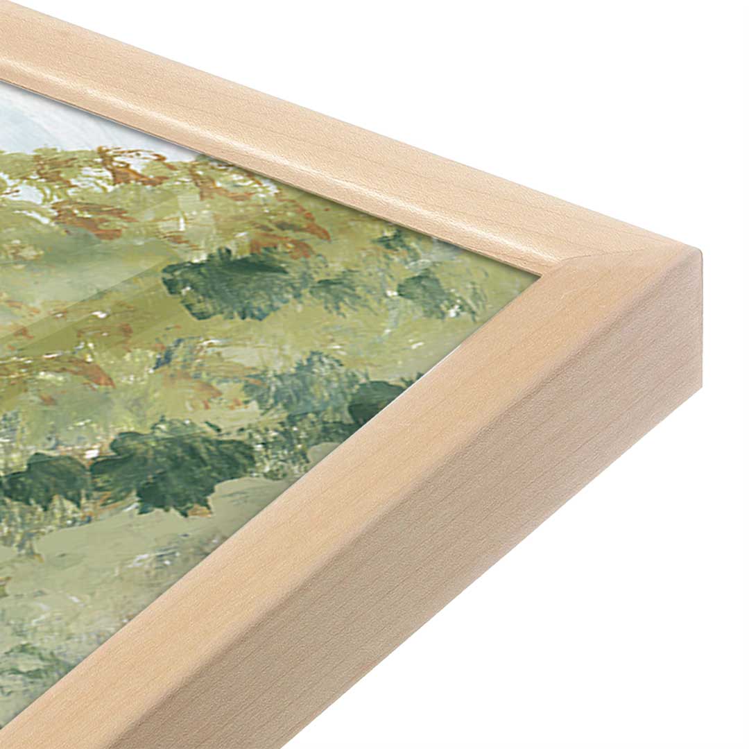 [Color:Raw Maple], Picture of art in a Raw Maple frame at an angle