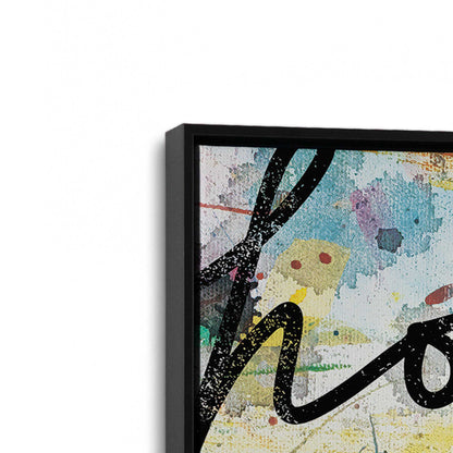 [Color:Satin Black], Picture of art in a Satin Black frame at an angle