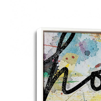 [Color:Opaque White], Picture of art in a White frame at an angle