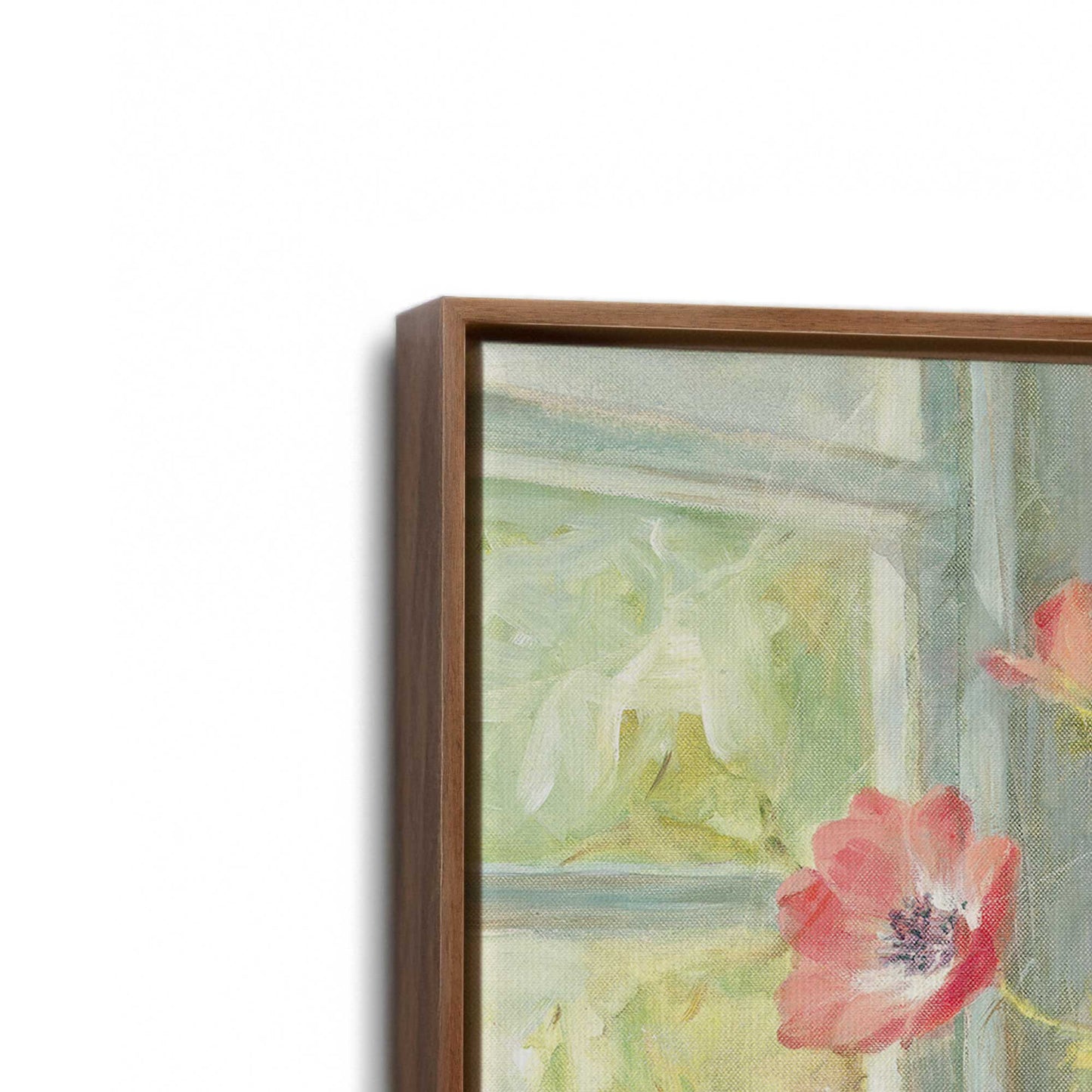[Color:Walnut], Picture of art in a Walnut frame at an angle