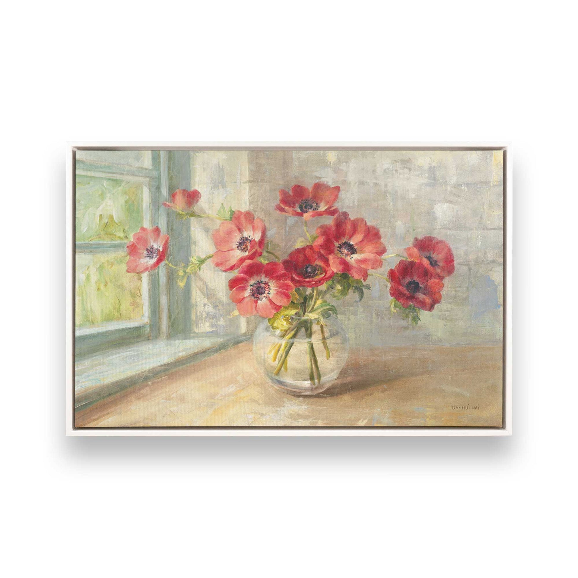 [Color:Opaque White], Picture of art in a White frame