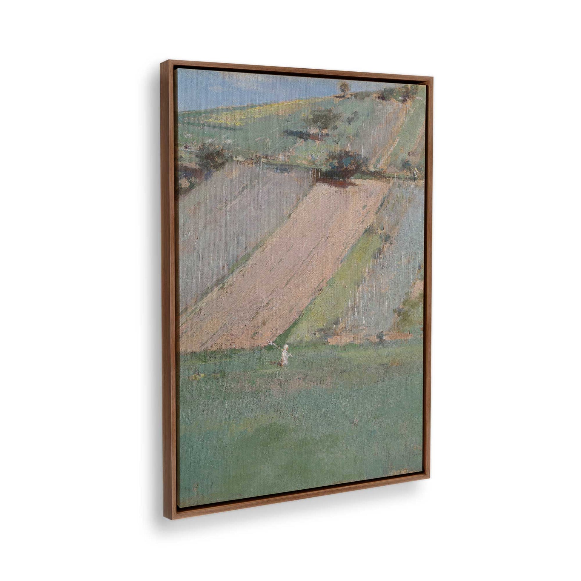 [Color:Walnut], Picture of the corner of the art