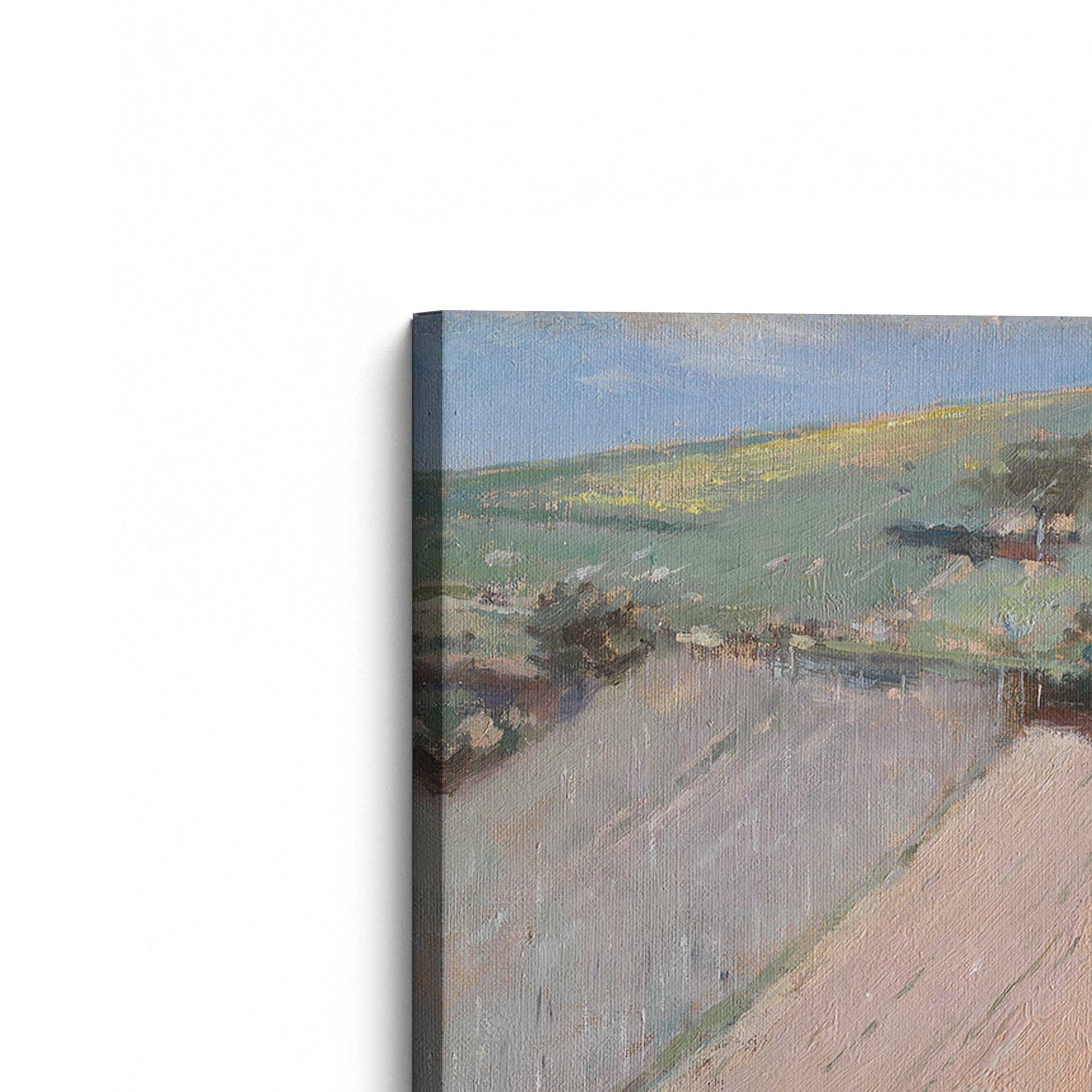 [Color:Stretched Canvas], Picture of the corner of the art