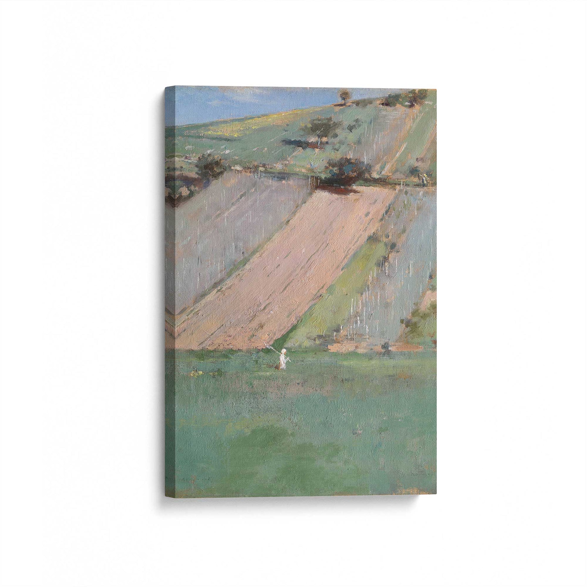[Color:Stretched Canvas], Picture of art at an angle
