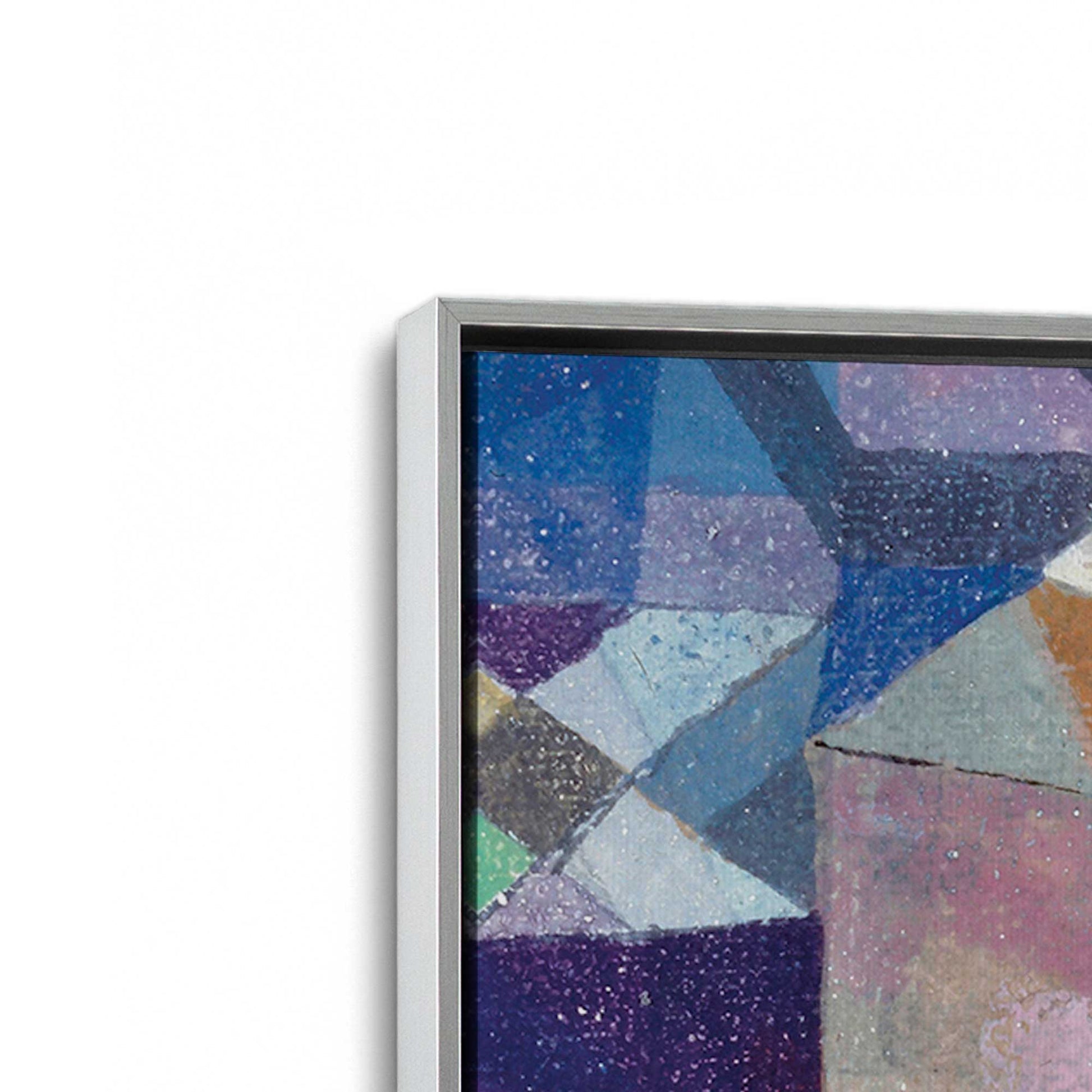 [Color:Polished Chrome], Picture of art in a Polished Chrome frame at an angle
