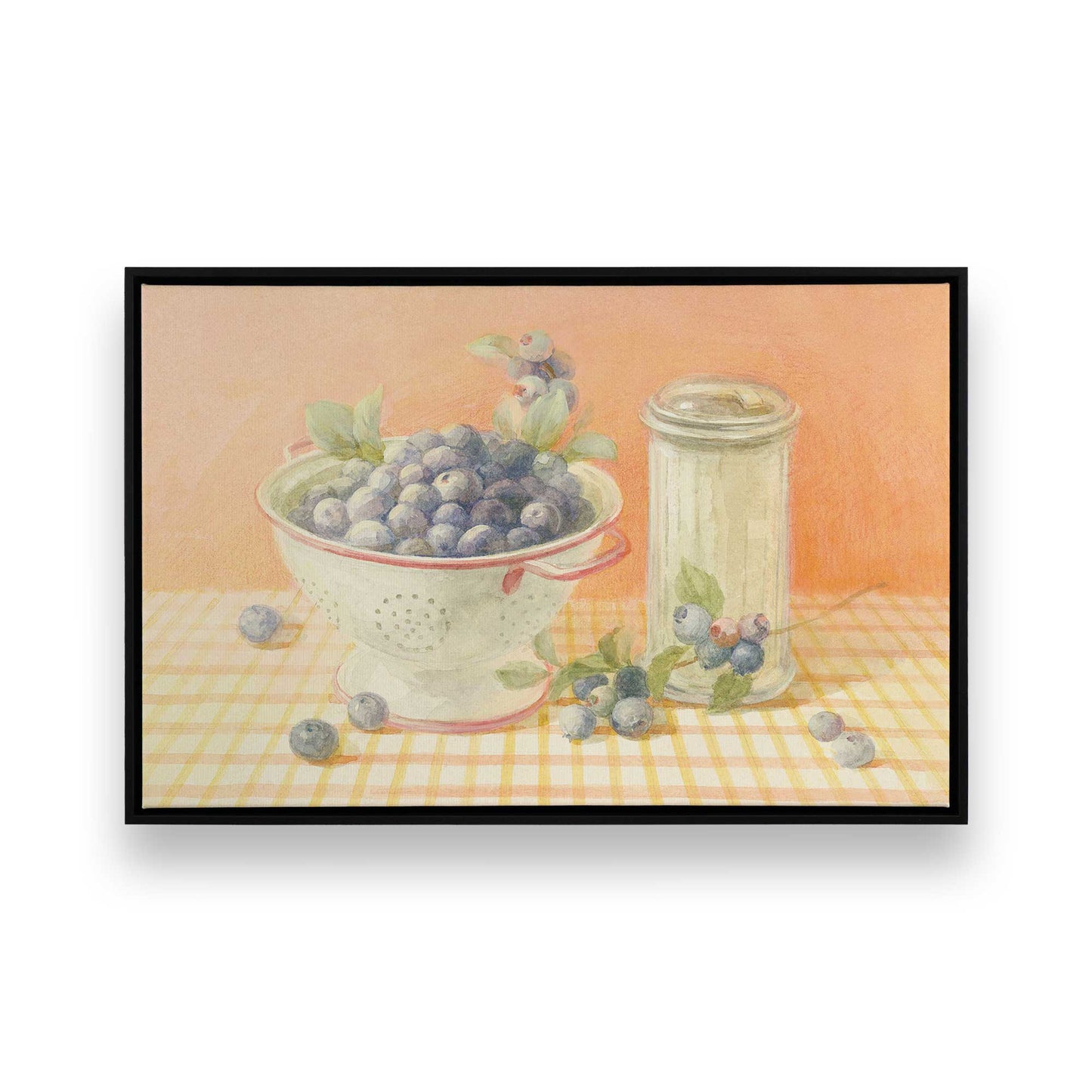 [Color:Satin Black], Picture of art in a Satin Black frame