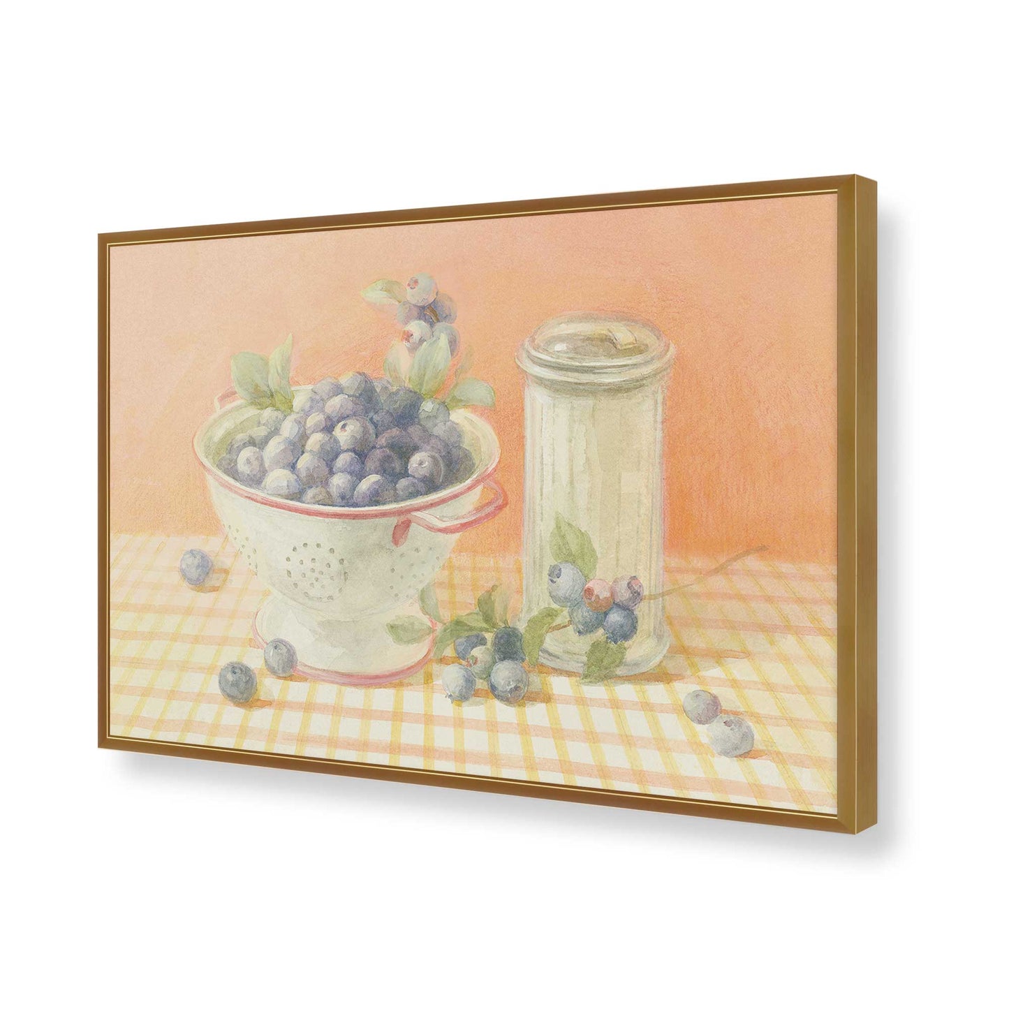 [Color:Polished Gold], Picture of art in a Polished Gold frame of the corner