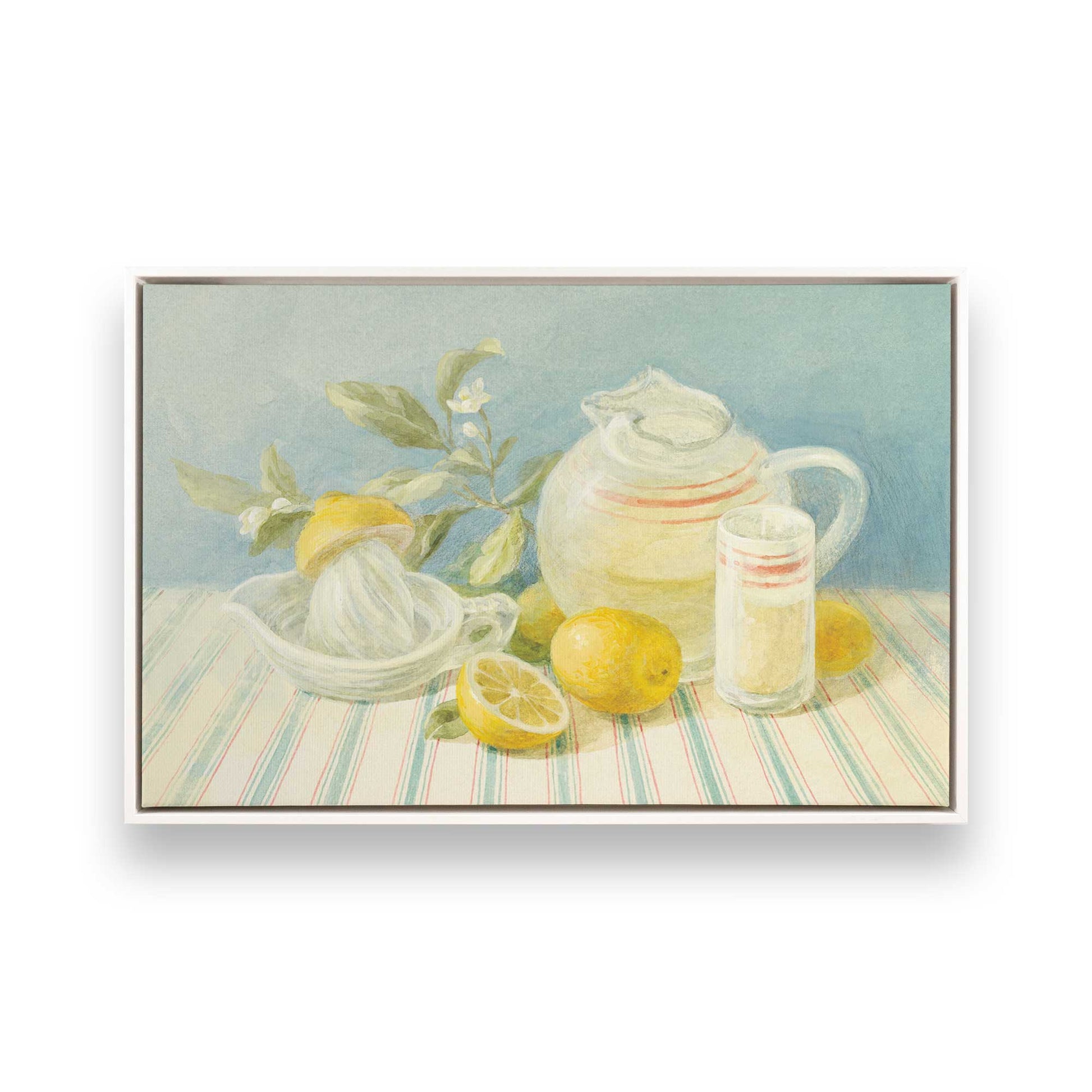 [Color:Opaque White], Picture of art in a White frame