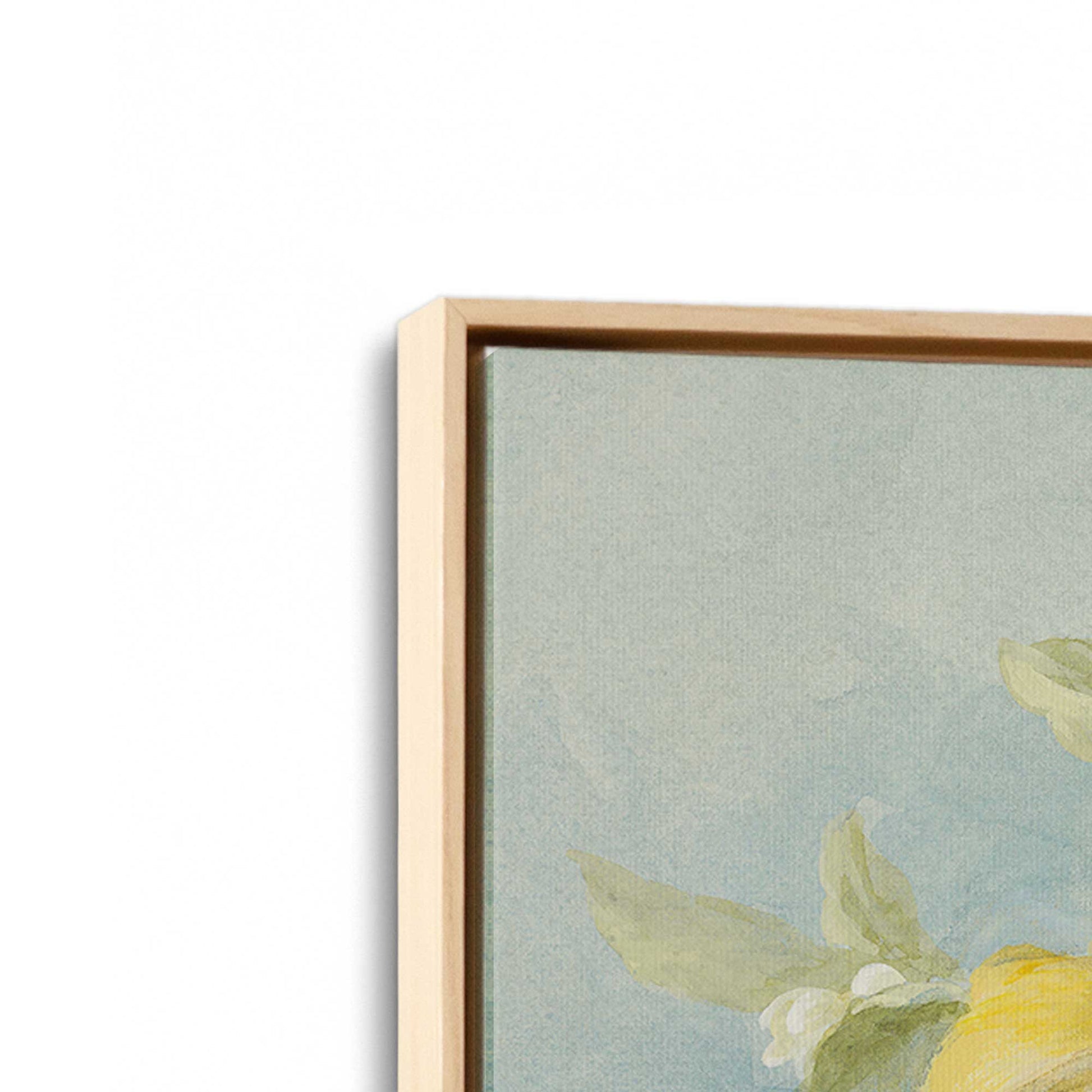 [Color:American Maple], Picture of art in a American Maple frame at an angle