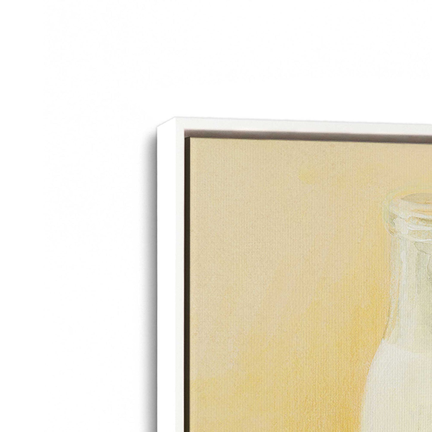 [Color:Opaque White], Picture of art in a White frame at an angle