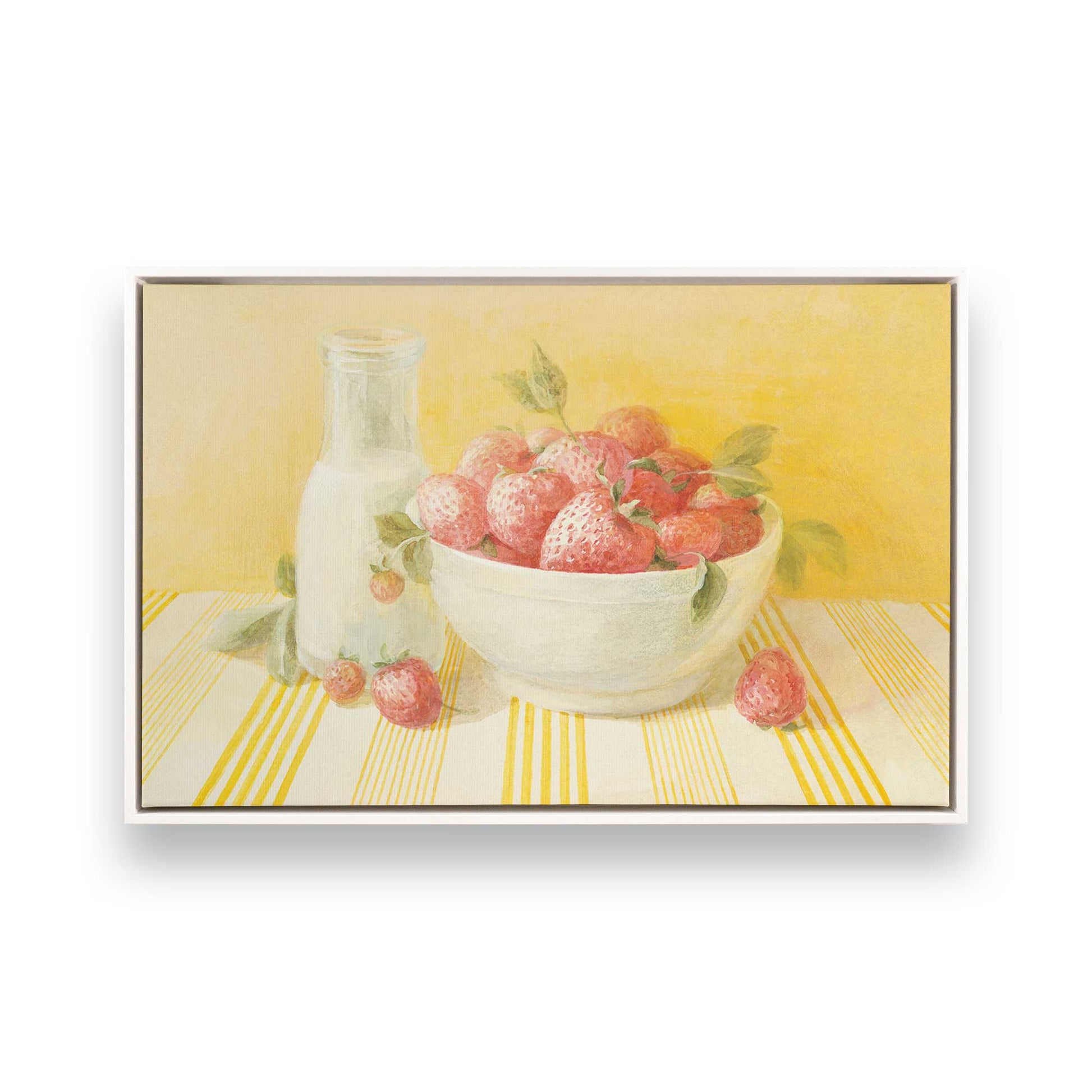 [Color:Opaque White], Picture of art in a White frame
