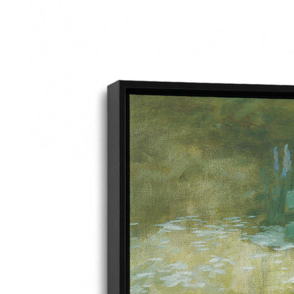 [Color:Satin Black], Picture of art in a Satin Black frame at an angle