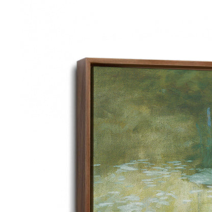 [Color:Walnut], Picture of art in a Walnut frame at an angle