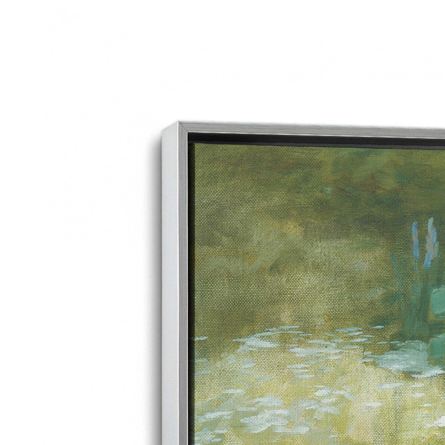 [Color:Polished Chrome], Picture of art in a Polished Chrome frame at an angle