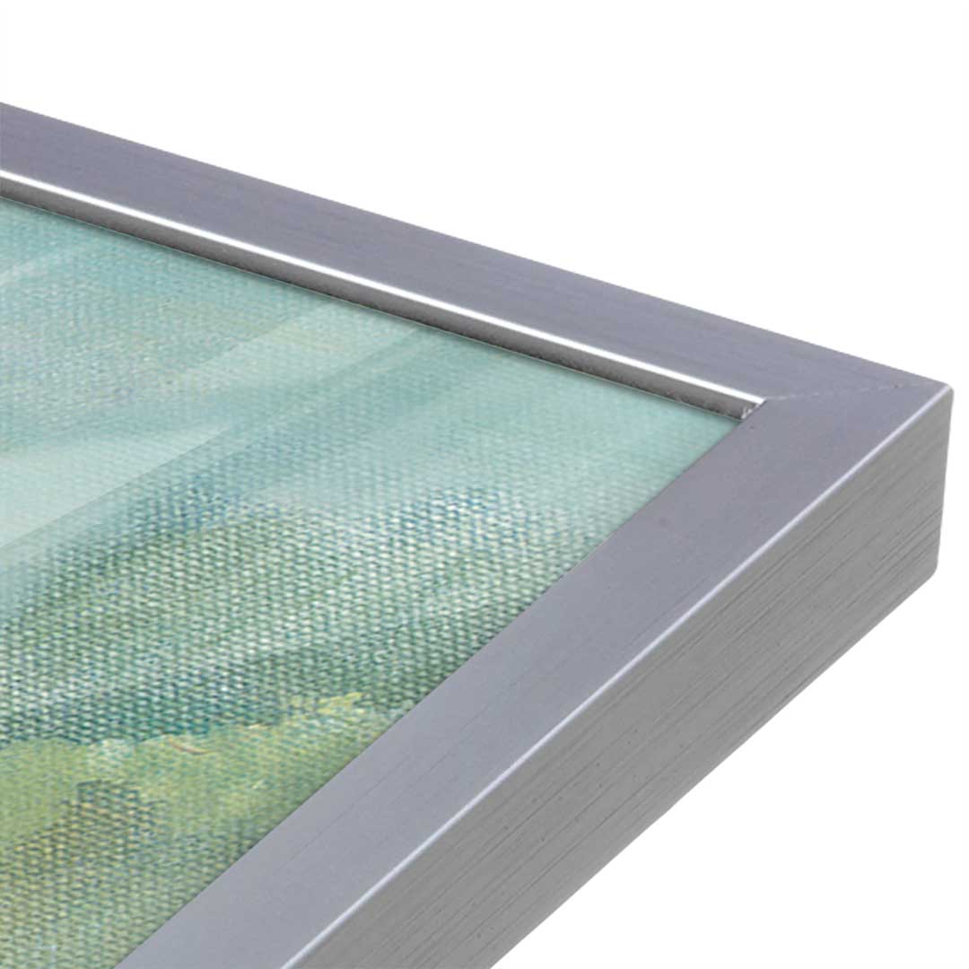 [Color:Polished Chrome], Picture of art in a Polished Chrome frame at an angle