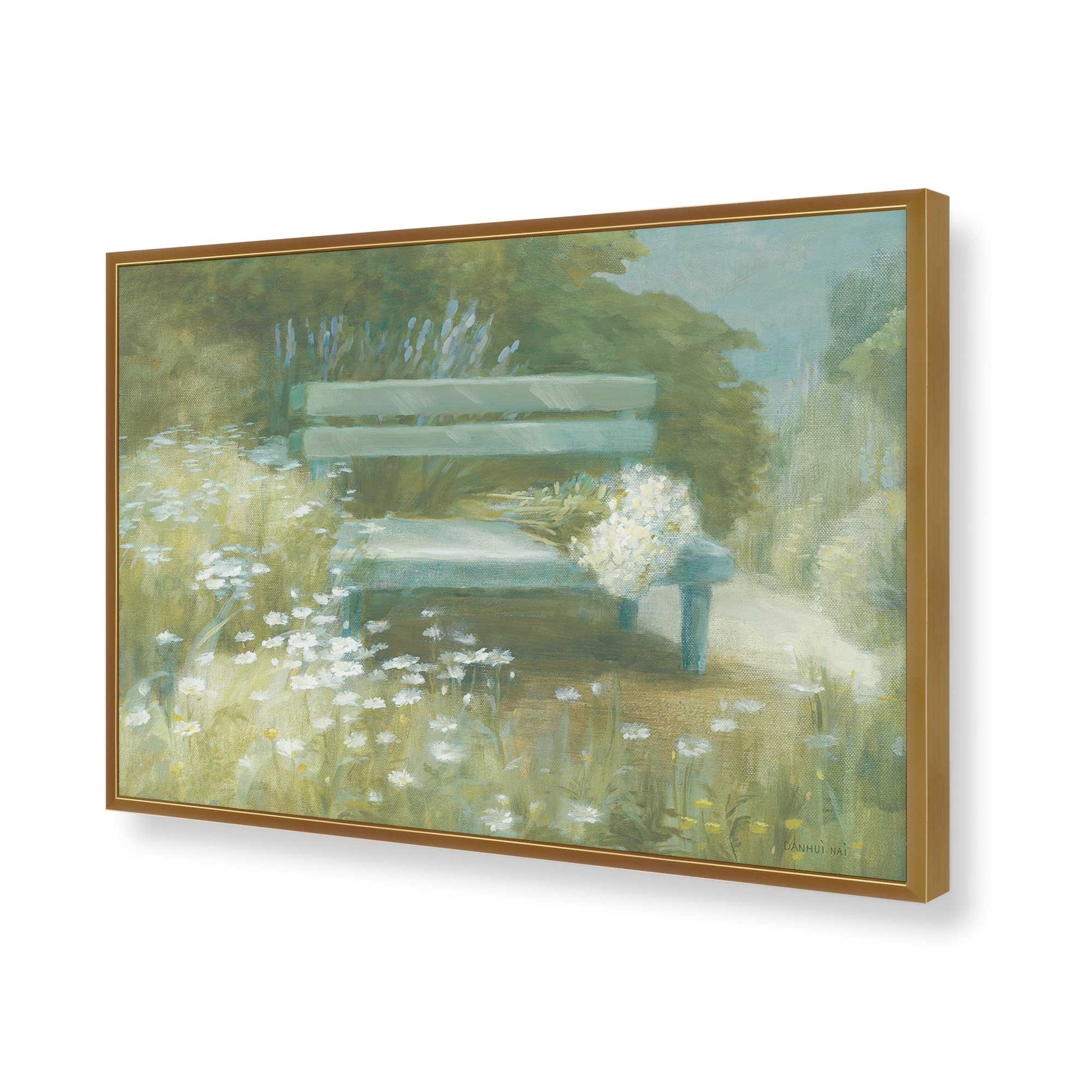 [Color:Polished Gold], Picture of art in a Polished Gold frame of the corner
